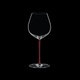 RIEDEL Fatto A Mano Pinot Noir Rot R.Q. auf schwarzem Hintergrund