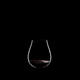 RIEDEL Restaurant O Pinot Noir gefüllt mit einem Getränk auf schwarzem Hintergrund