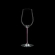 RIEDEL Fatto A Mano Riesling/Zinfandel Pink R.Q. on a black background