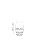 RIEDEL O Wine Tumbler Riesling/Sauvignon Blanc filled with white wine on white background