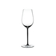 RIEDEL Fatto A Mano Riesling/Zinfandel Black R.Q. on a white background