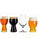 SPIEGELAU Craft Beer Glasses Tasting Kit filled with a drink on a white background