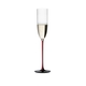 RIEDEL Black Series Collector's Edition Sparkling Wine filled with a drink on a white background