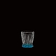 RIEDEL Tumbler Collection Fire Whisky Baby Blue on a black background