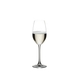 RIEDEL Restaurant Champagne Glass filled with a drink on a white background