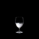 RIEDEL Restaurant Water filled with a drink on a black background