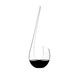 RIEDEL Swan Decanter filled with red wine