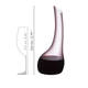 A RIEDEL Cornetto Confetti Decanter Pink on a white background filled with 750 ml | 25.61 oz.