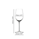 Red wine filled RIEDEL Sommeliers Riesling Grand Cru/Zinfandel glass on white background