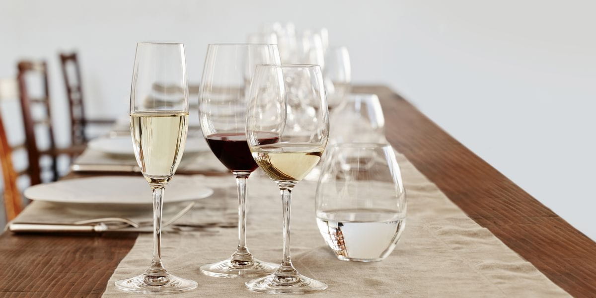 RIEDEL® Etched Bordeaux Glass Set