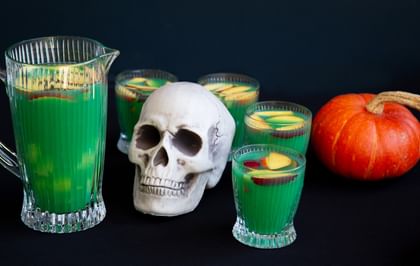 Halloween themed cocktails in RIEDEL glasses