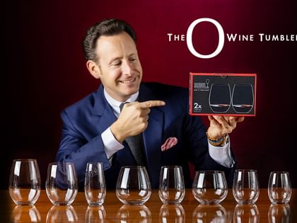 RIEDEL THE O Wine Tumbler collection lined up