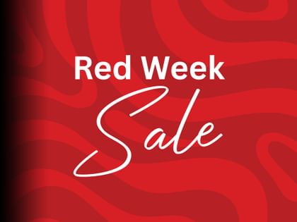 Red Week Sale Banner shadow