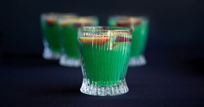 Halloween themed cocktails in RIEDEL glasses