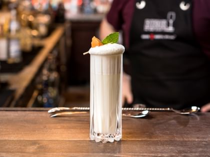 cocktail in RIEDEl glass