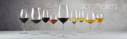 RIEDEL Sommeliers glasses lined up