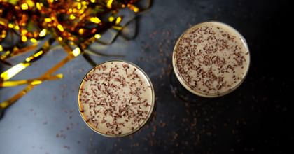 two coffee cocktails from above