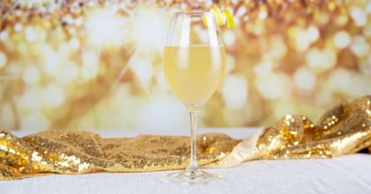 RIEDEL champagne wine glass in NYE setting