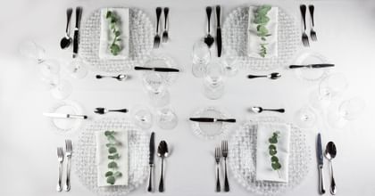 table setting from above