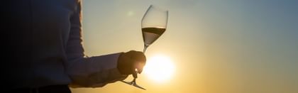 champagne glass sundowner