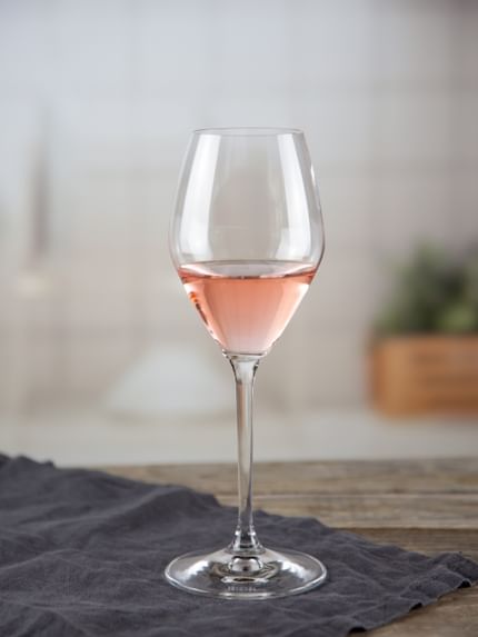 wine glass on napkin