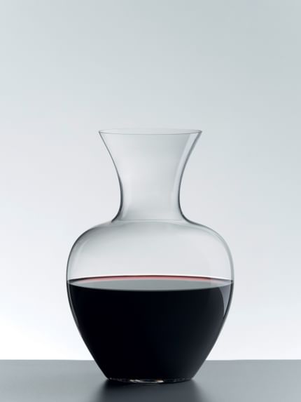 decanter with red wine