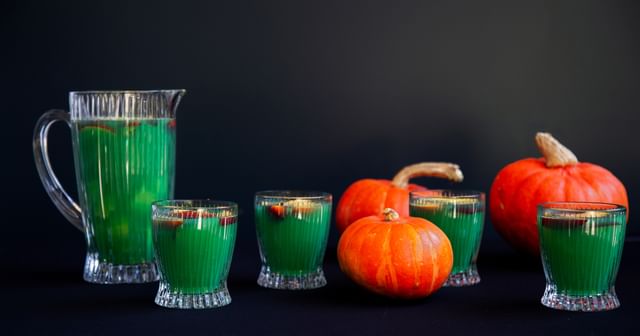 Halloween themed cocktails in RIEDEL glasses