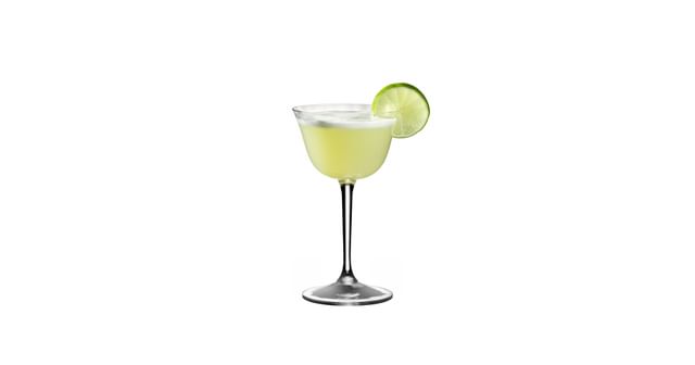 Optic Sour glass filled white background