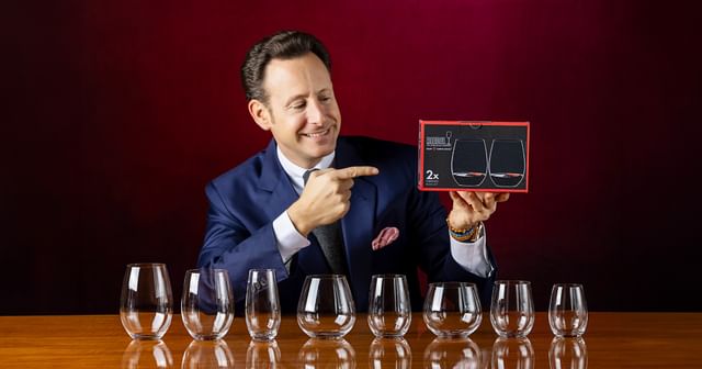 RIEDEL THE O Wine Tumbler collection lined up